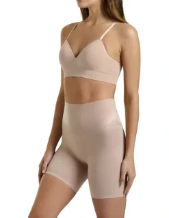 Ambra Micro Grip Shorts in Rose Beige