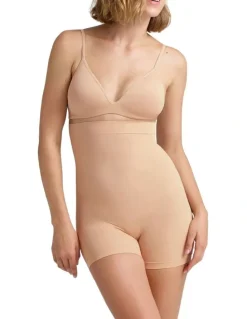 Ambra Powerlite High Waisted Shortie in Beige