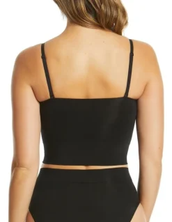 Ambra Powerlite Longline Bandeau in Black