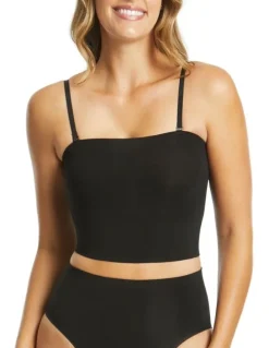 Ambra Powerlite Longline Bandeau in Black