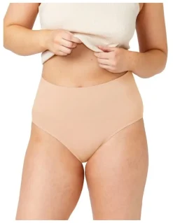 Ambra Seamless Smoothies Recycled Full Brief 2 Pack in Rose Beige