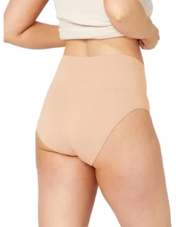 Ambra Seamless Smoothies Recycled Full Brief 2 Pack in Rose Beige