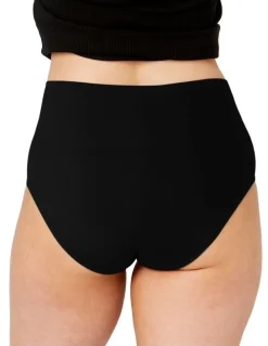 Ambra Seamless Smoothies Recycled Full Brief 2 Pack in Black