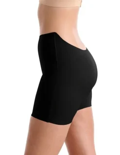 Ambra Smooth Silhouettes Low Back Shorts in Black