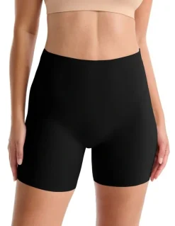 Ambra Smooth Silhouettes Low Back Shorts in Black