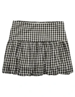 American Eagle High-Waisted Smocked Bubble Skirt in Multi