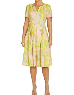 Anthea Crawford Alessandra Floral Dress in Pink