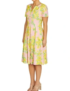 Anthea Crawford Alessandra Floral Dress in Pink