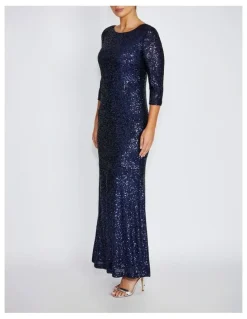 Anthea Crawford Claire Stretch Sequin Gown