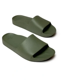 Archies Arch Support Slides in Olive