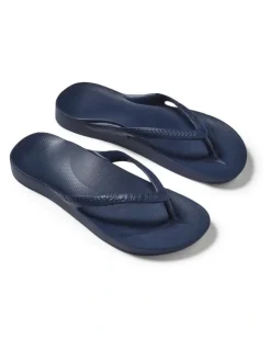 Archies Arch Support Thongs in Navy