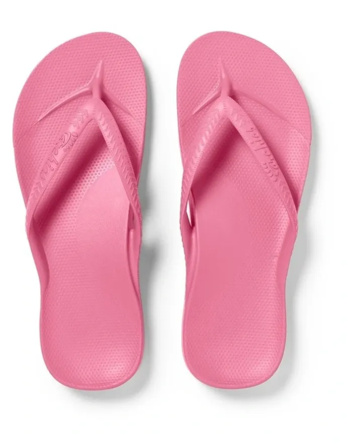 Archies Arch Support Thongs in Hot Pink