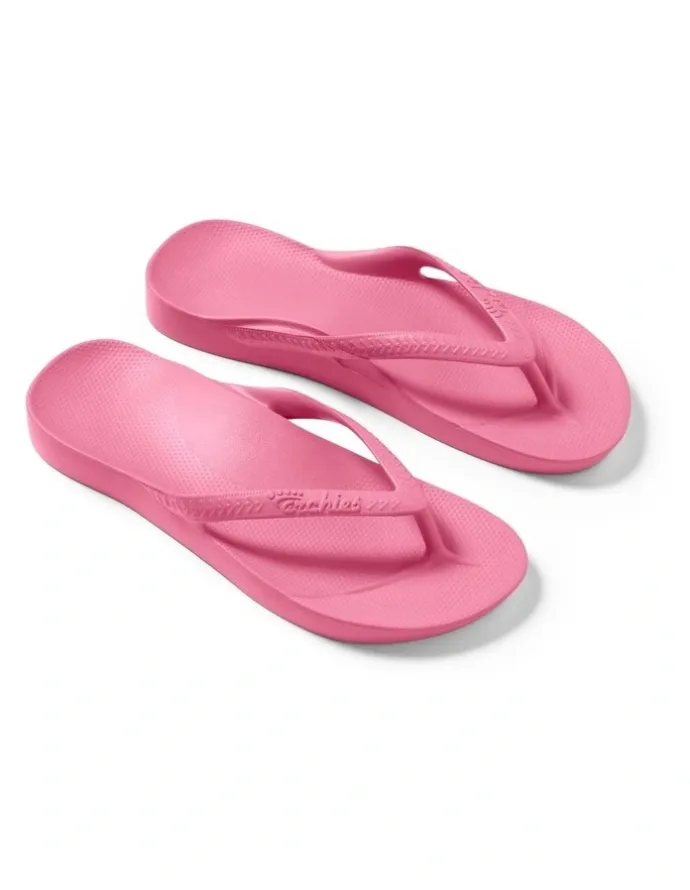 Archies Arch Support Thongs in Hot Pink
