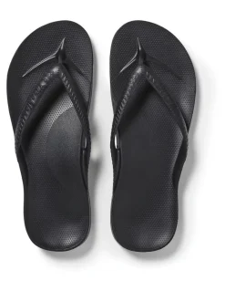 Archies Arch Support Thongs in Black