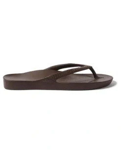 Archies Arch Support Thongs in Brown