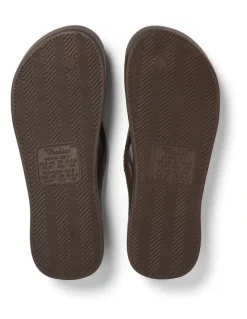 Archies Arch Support Thongs in Brown