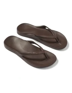 Archies Arch Support Thongs in Brown