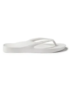 Archies Arch Support Thongs in White
