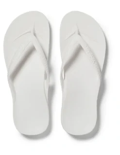 Archies Arch Support Thongs in White