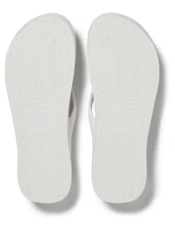 Archies Arch Support Thongs in White