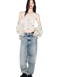 Armani Exchange Salt Lake Waistcoat in Sand