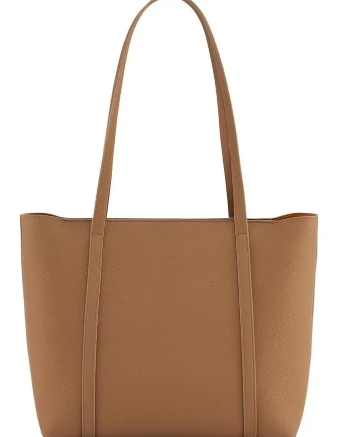 Armani Exchange Silvye Shopping Tote Bag in Mineral/Ramie