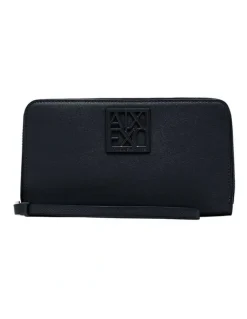 Armani Exchange Susy Zip Around Wallet in Black