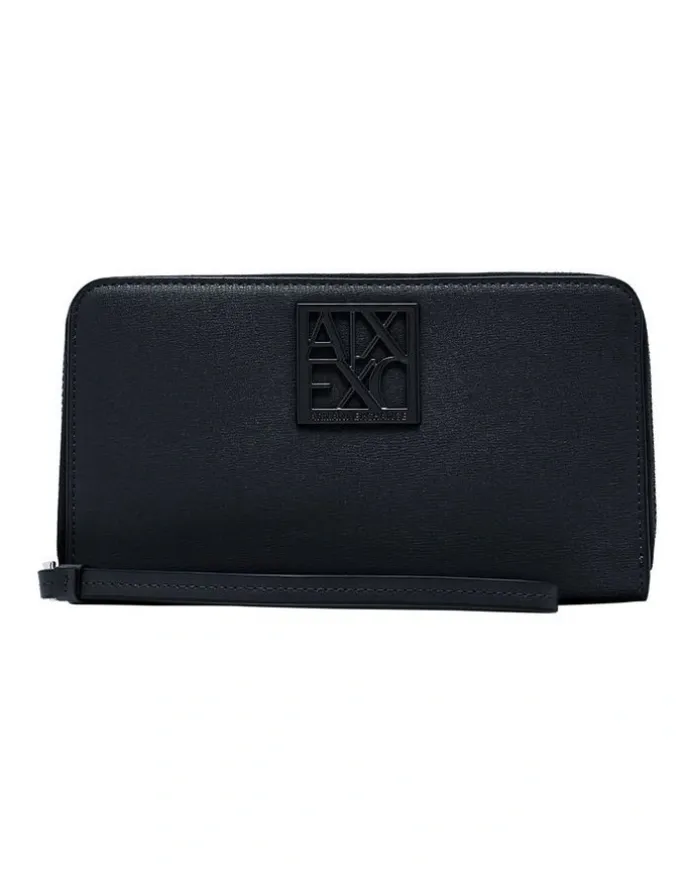 Armani Exchange Susy Zip Around Wallet in Black