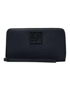 Armani Exchange Susy Zip Around Wallet in Black
