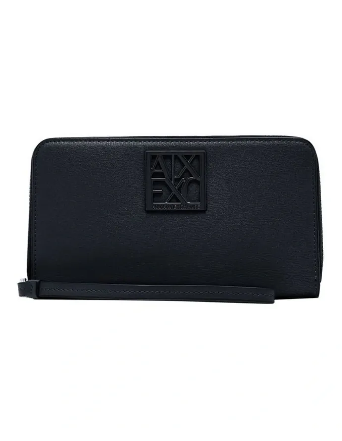 Armani Exchange Susy Zip Around Wallet in Black