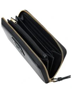 Armani Exchange Susy Zip Around Wallet in Black