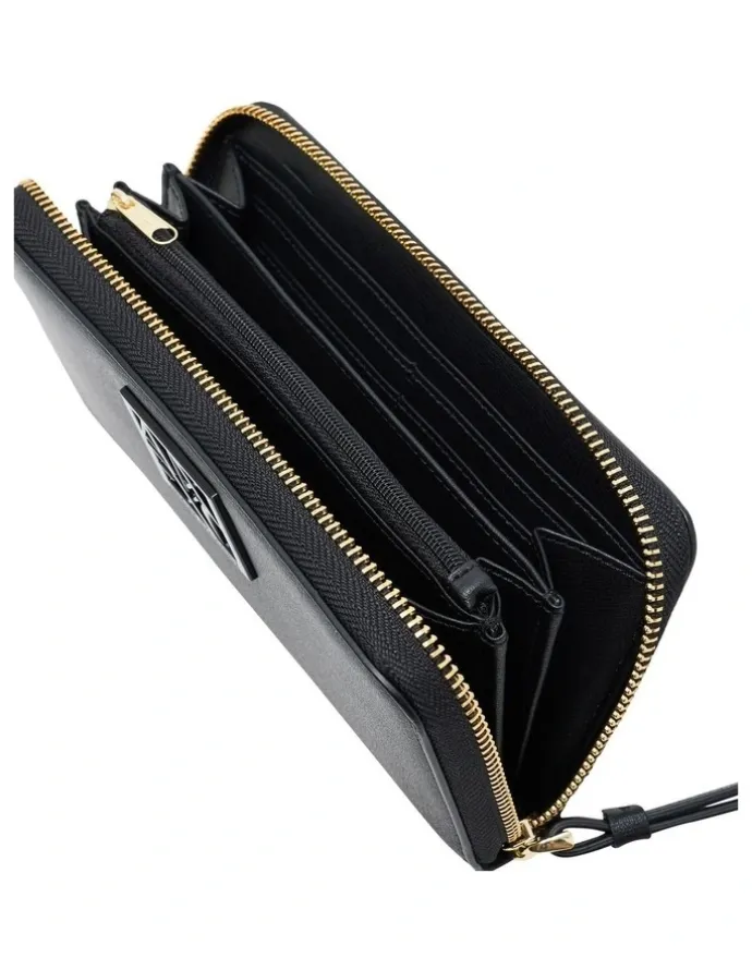 Armani Exchange Susy Zip Around Wallet in Black