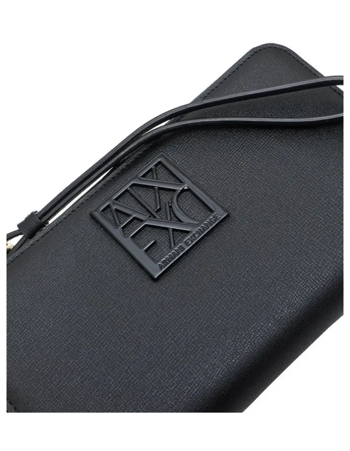 Armani Exchange Susy Zip Around Wallet in Black