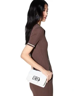Armani Exchange Wonder Crossbody Bag in Off White