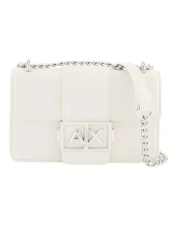Armani Exchange Wonder Crossbody Bag in Off White