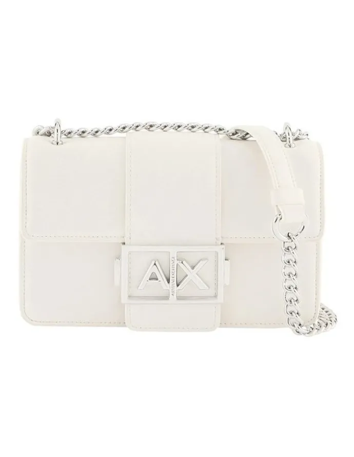 Armani Exchange Wonder Crossbody Bag in Off White