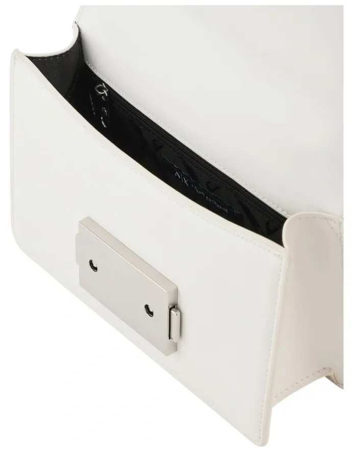 Armani Exchange Wonder Crossbody Bag in Off White