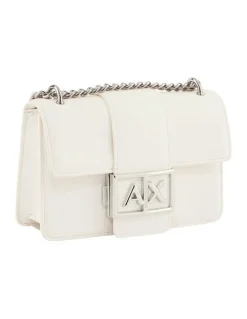 Armani Exchange Wonder Crossbody Bag in Off White