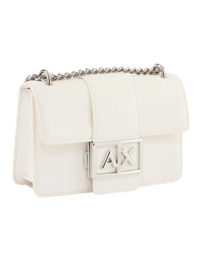Armani Exchange Wonder Crossbody Bag in Off White