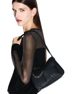 Armani Mila Mini Shoulder Bag in Black