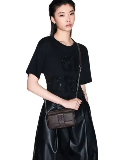 Armani Susie Soft Crossbody Bag in Hot Fudge