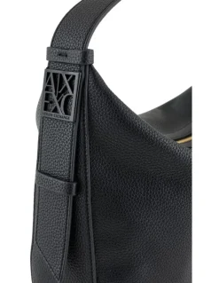 Armani Susie Soft Medium Shoulder Bag in Black