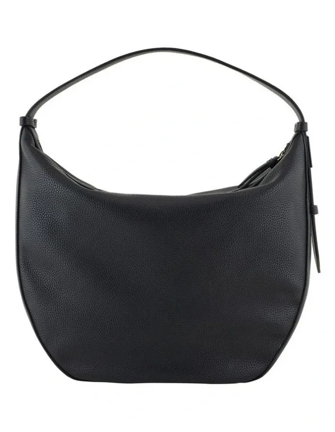 Armani Susie Soft Medium Shoulder Bag in Black