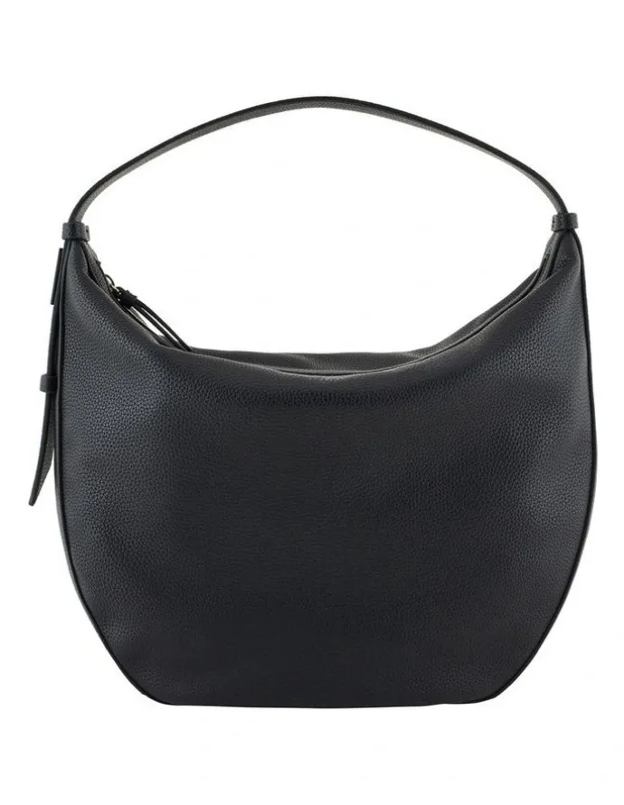 Armani Susie Soft Medium Shoulder Bag in Black