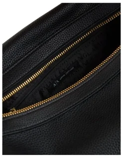Armani Susie Soft Medium Shoulder Bag in Black