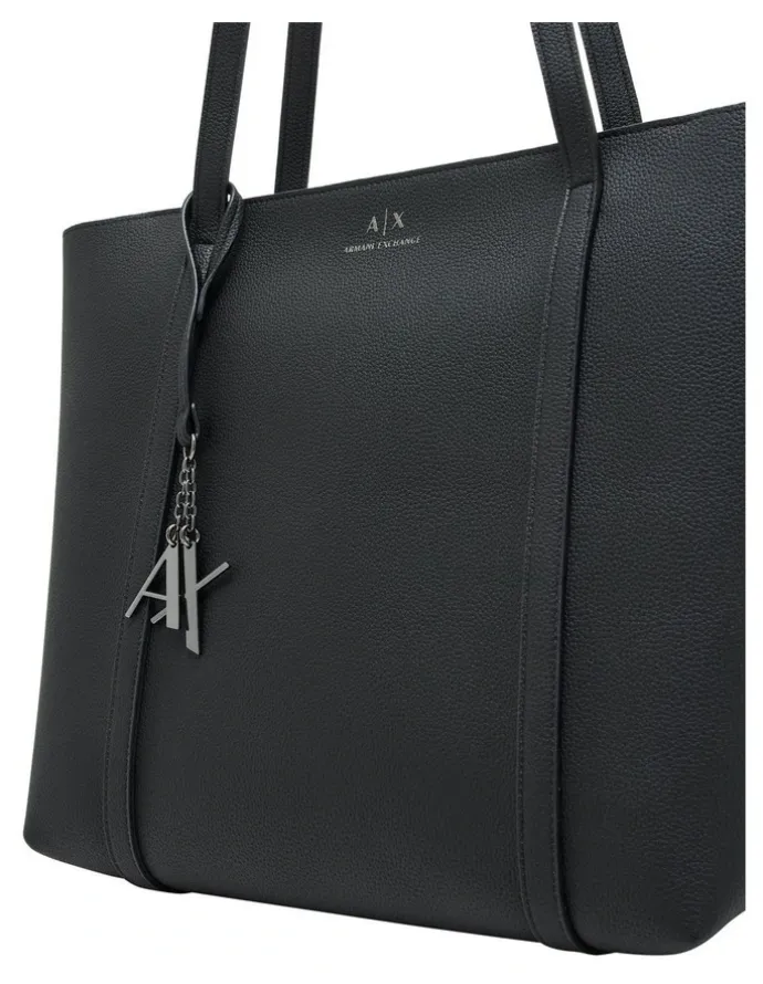 Armani Sylvie Shopper Tote Bag in Black
