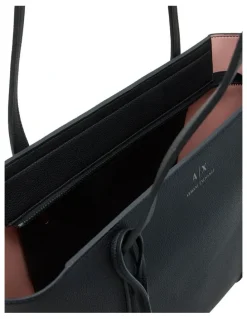 Armani Sylvie Shopper Tote Bag in Black