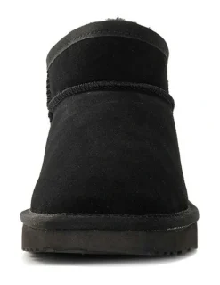 Aus Wooli Ugg Airlie Ultra Mini Boots in Black