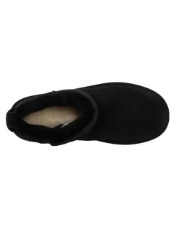 Aus Wooli Ugg Airlie Ultra Mini Boots in Black