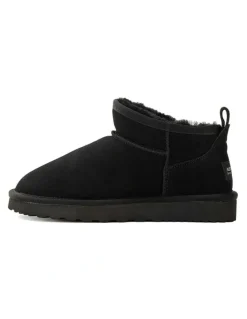 Aus Wooli Ugg Airlie Ultra Mini Boots in Black